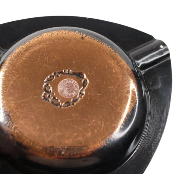 Vintage Handcrafted Copper Azure Seas Ashtray Embossed Edges Made South Africa - Picture 9 of 10